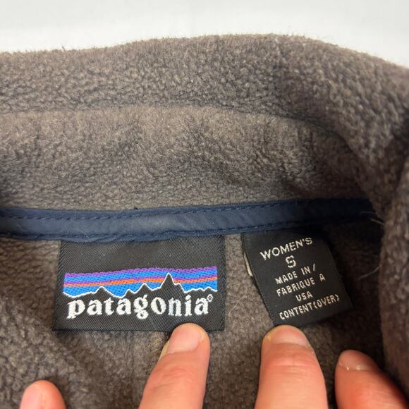 Vintage Patagonia Fleece Button Down Jacket Women's Small USA Granola - Picture 4 of 9